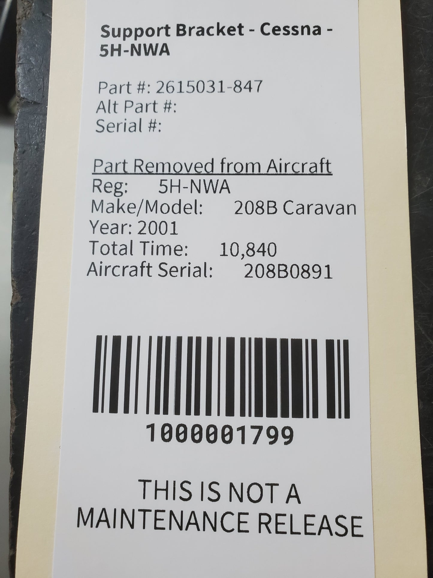 Support Bracket - Cessna - 5H-NWA