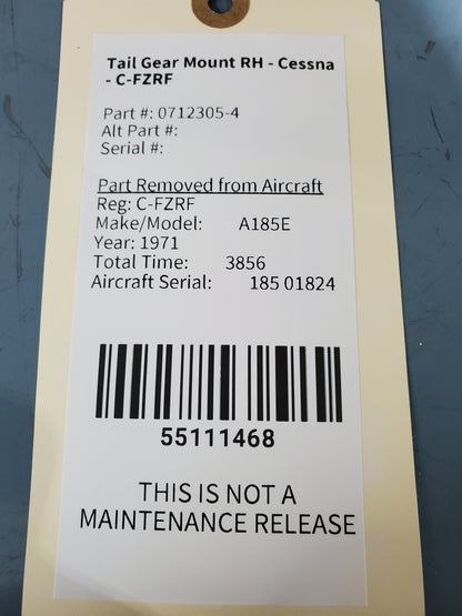 Tail Gear Mount RH - Cessna - C-FZRF