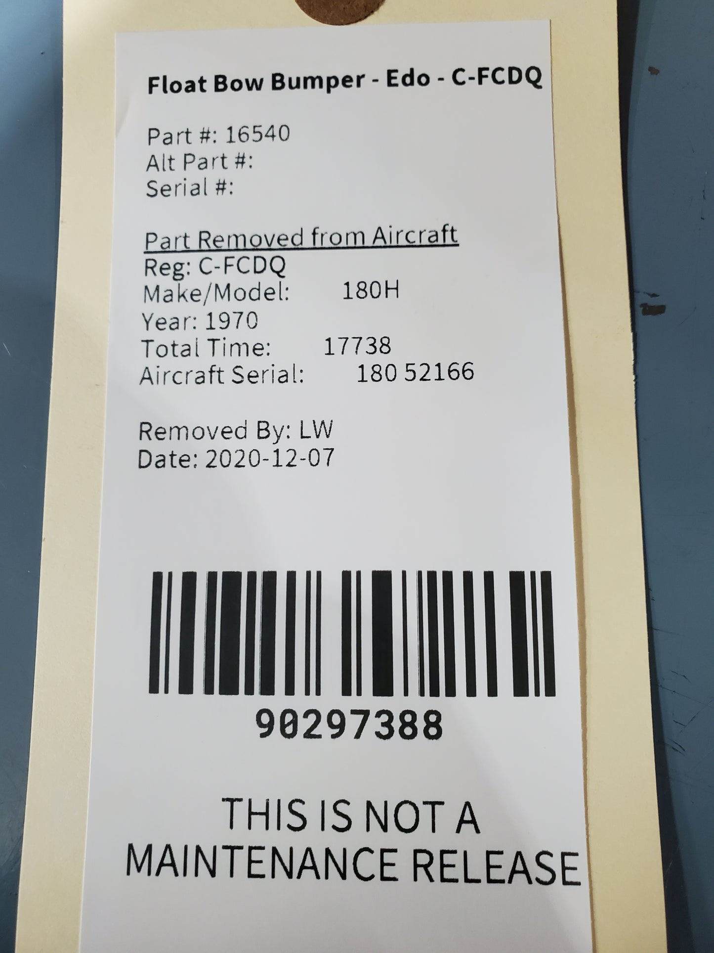 Float Bow Bumper - Edo - C-FCDQ