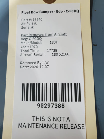 Float Bow Bumper - Edo - C-FCDQ