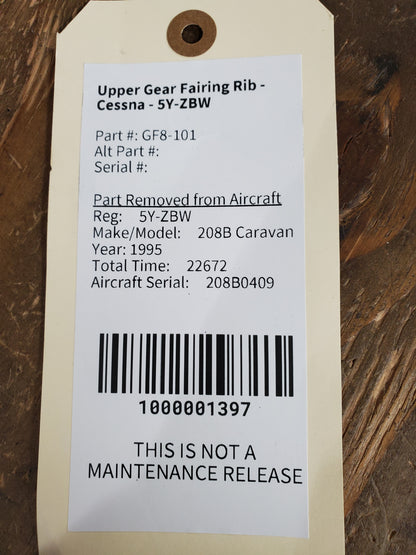 Upper Gear Fairing Rib - Cessna - 5Y-ZBW