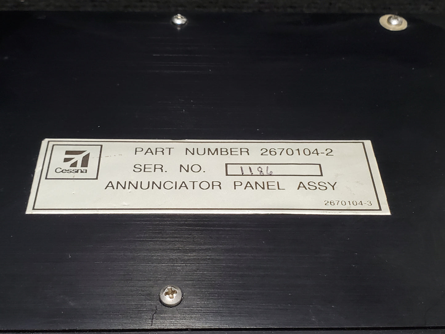 Annunciator Panel Assy - Grimes Aerospace - 5H-TAZ