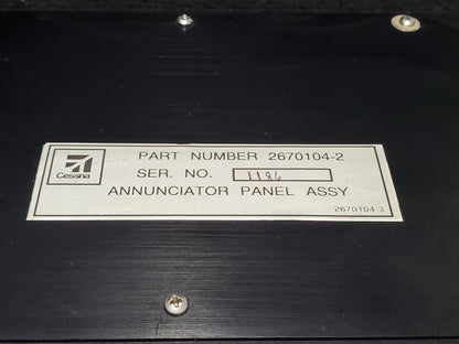 Annunciator Panel Assy - Grimes Aerospace - 5H-TAZ
