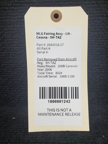 MLG Fairing Assy - LH - Cessna - 5H-TAZ