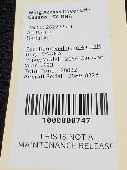 Wing Access Cover LH - Cessna - 5Y-RNA