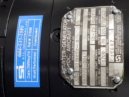 Starter Generator - DC Aircraft - PS Surplus