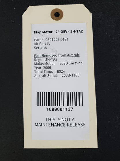 Flap Motor - 24-28V - Cessna - 5H-TAZ