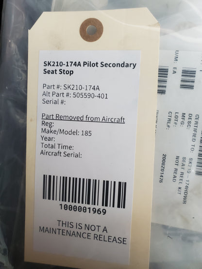 SK210-174A Pilot Secondary Seat Stop