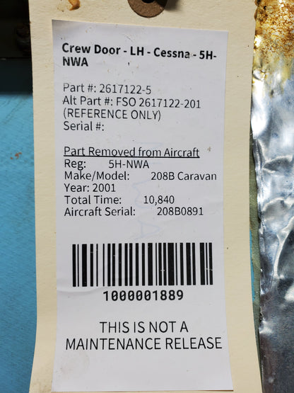 Crew Door - LH - Cessna - 5H-NWA