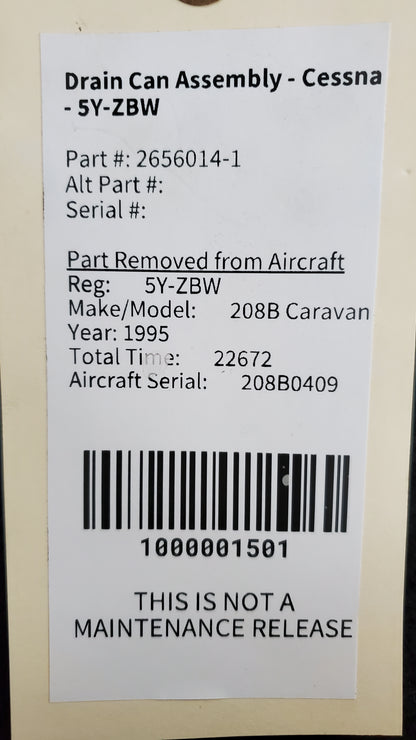 Drain Can Assembly - Cessna - 5Y-ZBW