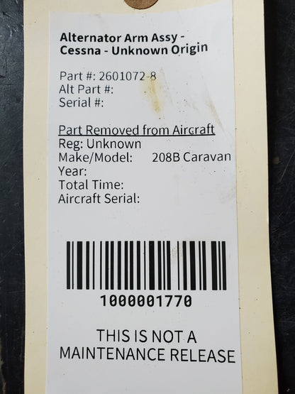 Alternator Arm Assy - Cessna - Unknown Origin