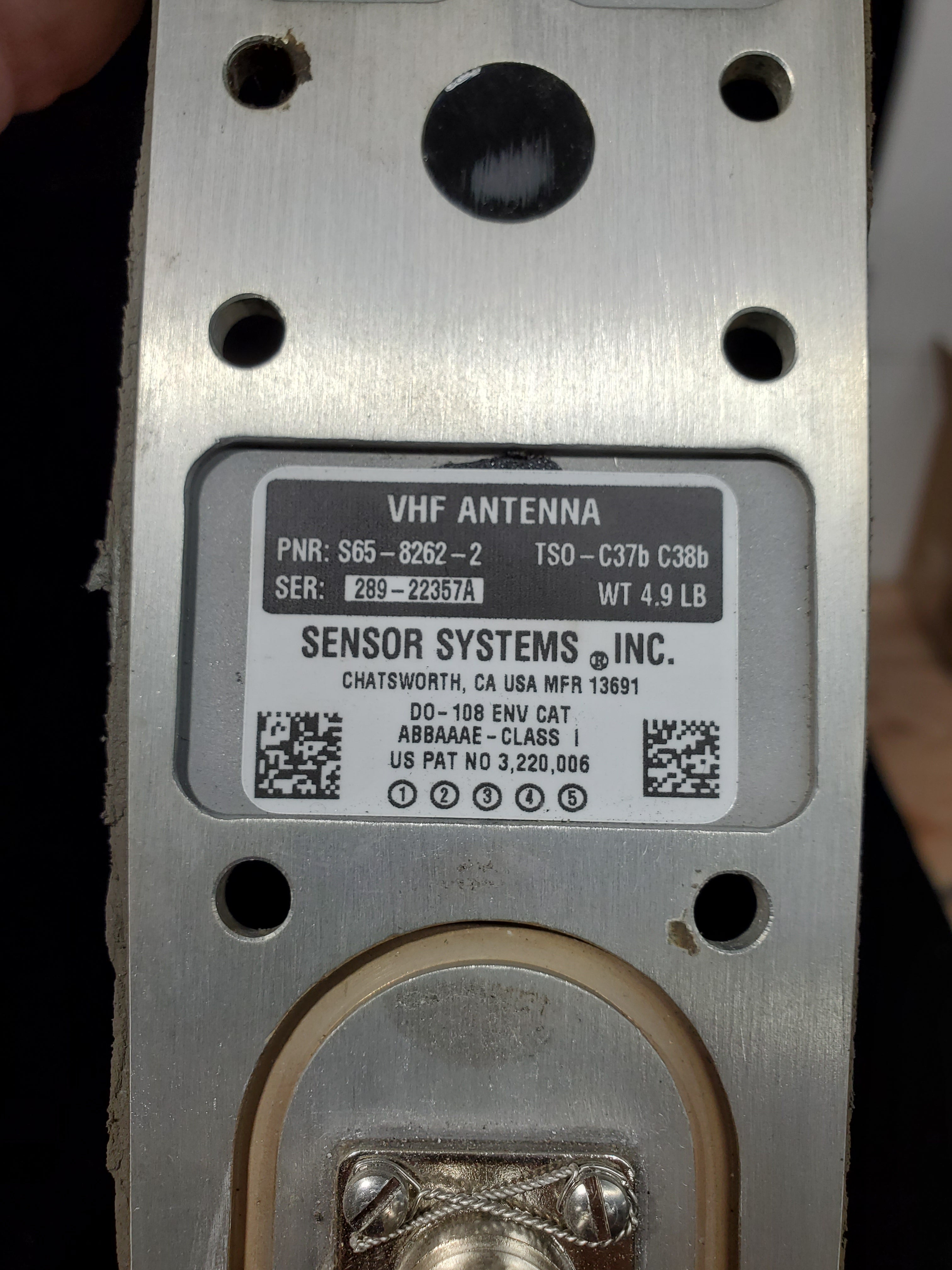 VHF Antenna - Sensor Systems Inc. - MISC – Global Aircraft Industries