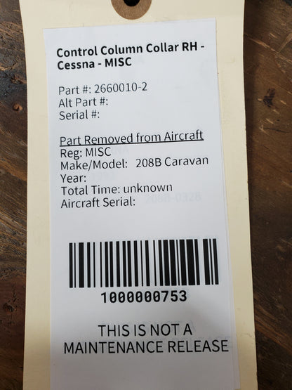 Control Column Collar RH - Cessna - MISC