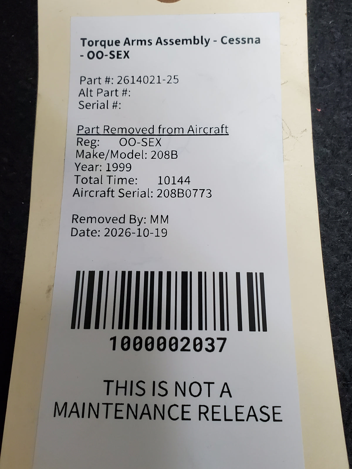 Torque Arms Assembly - Cessna - OO-SEX