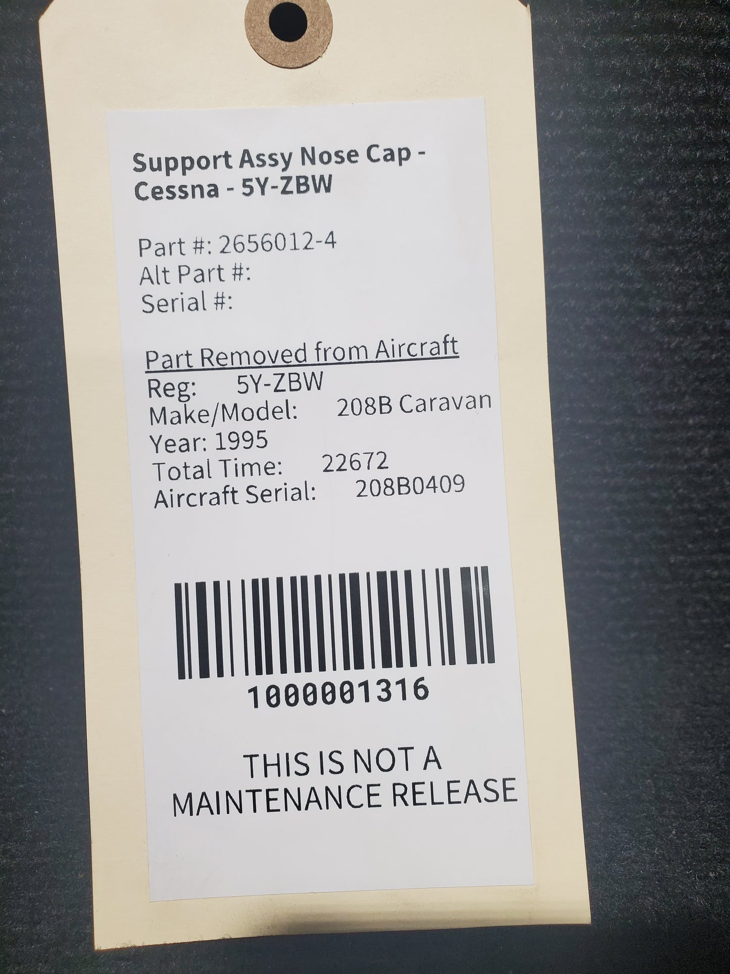 Support Assy Nose Cap - Cessna - 5Y-ZBW