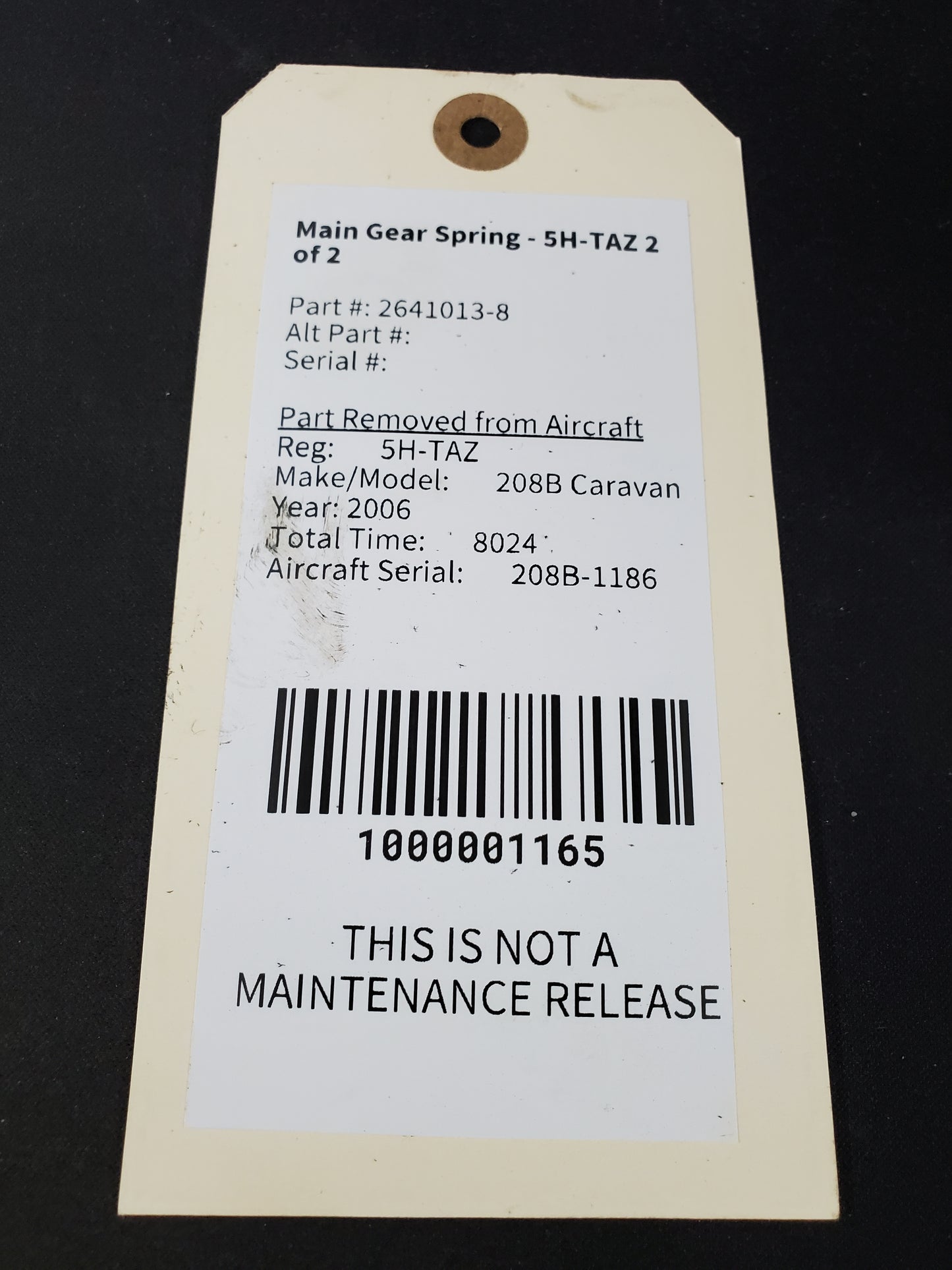 Main Gear Spring - 5H-TAZ 2 of 2