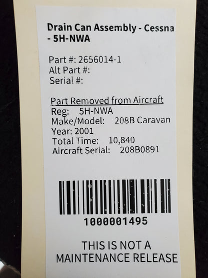 Drain Can Assembly - Cessna - 5H-NWA