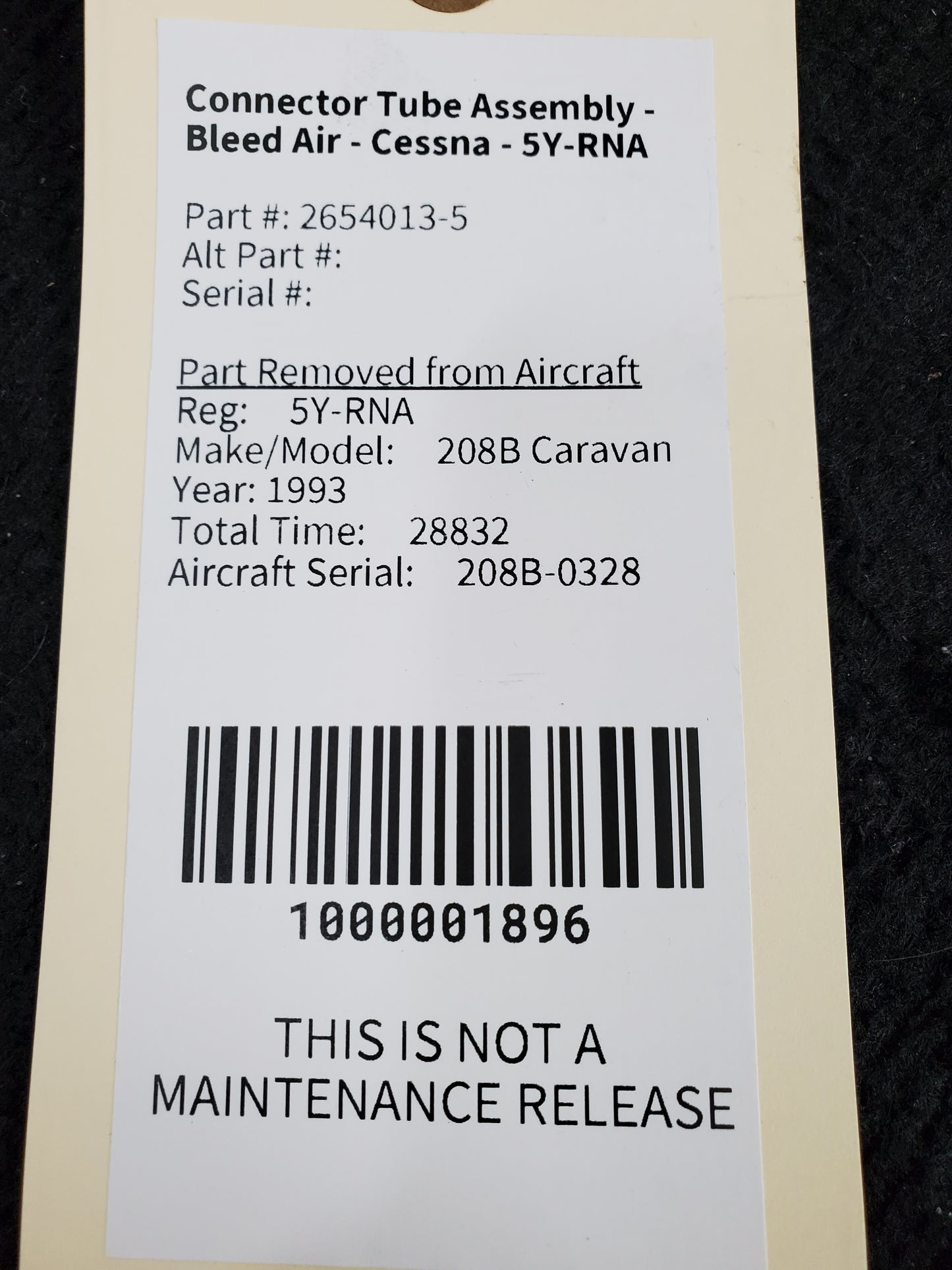 Connector Tube Assembly - Bleed Air - Cessna - 5Y-RNA