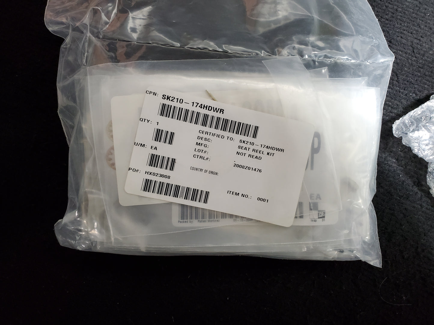 SK210-174A Pilot Secondary Seat Stop