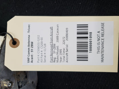 VHF Comm Antenna - Trivec Avant - 5Y-ZBW
