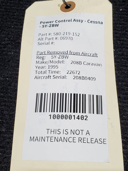 Power Control Assy - Cessna - 5Y-ZBW