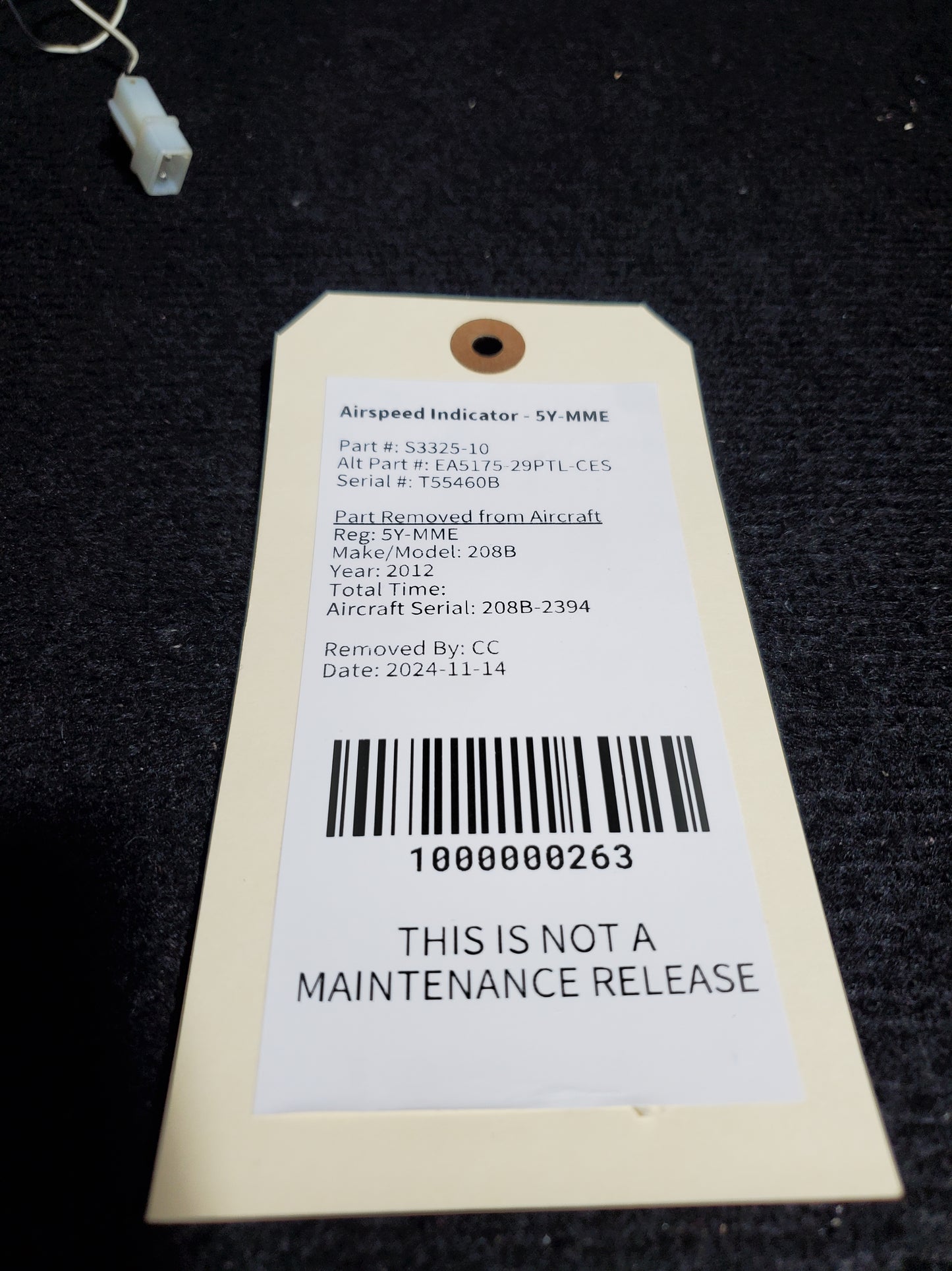 Airspeed Indicator - Cessna - 5Y-MME