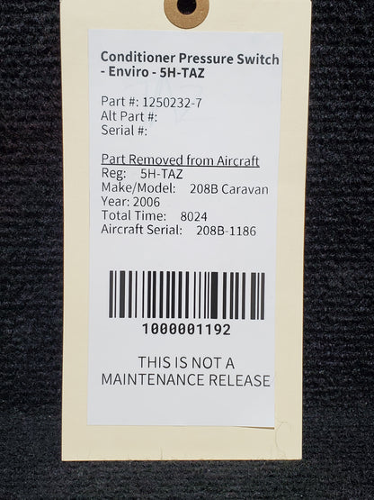 Conditioner Pressure Switch - Enviro - 5H-TAZ