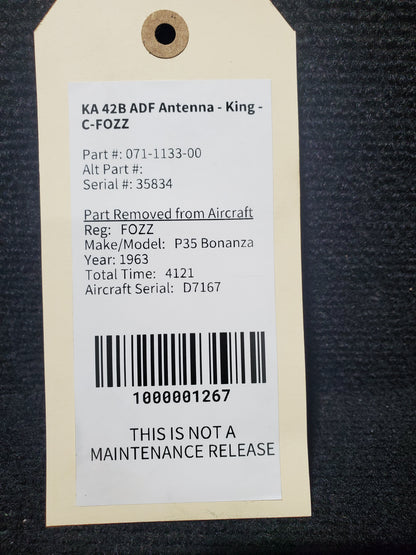 KA 42B ADF Antenna - King - C-FOZZ