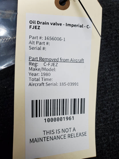 Oil Drain valve - Imperial - C-FJEZ