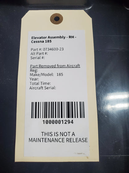 Elevator Assembly - RH - Cessna 185