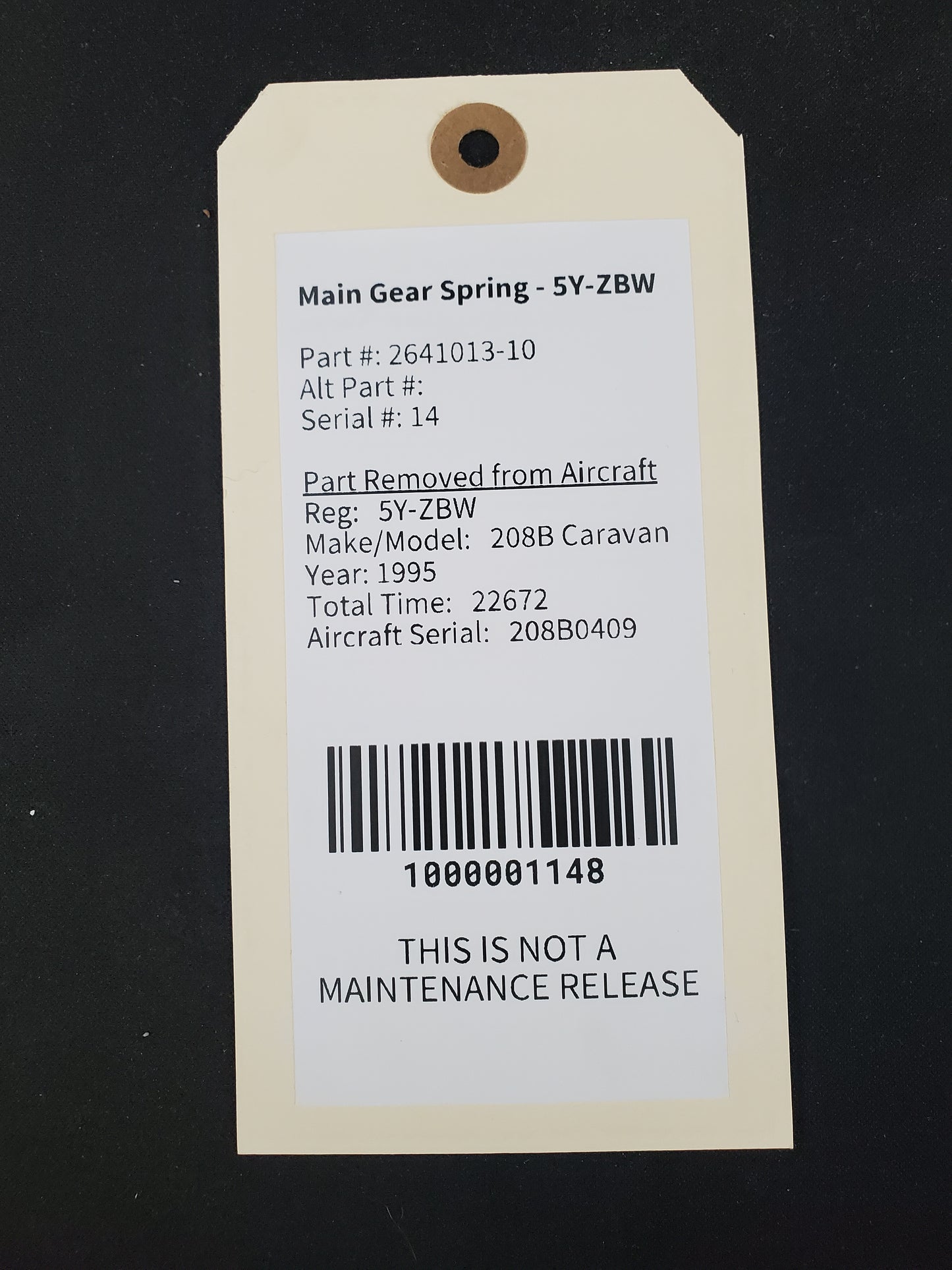 Main Gear Spring - 5Y-ZBW