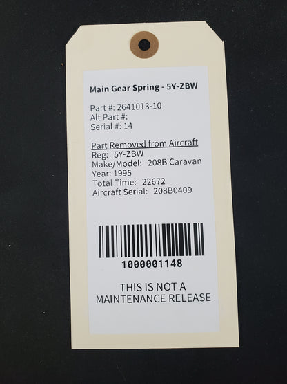 Main Gear Spring - 5Y-ZBW