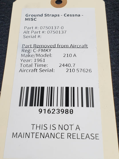 Ground Straps - Cessna - MISC