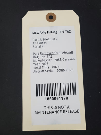 MLG Axle Fitting - 5H-TAZ