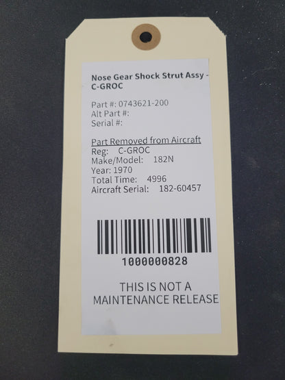 Nose Gear Shock Strut Assy - C-GROC