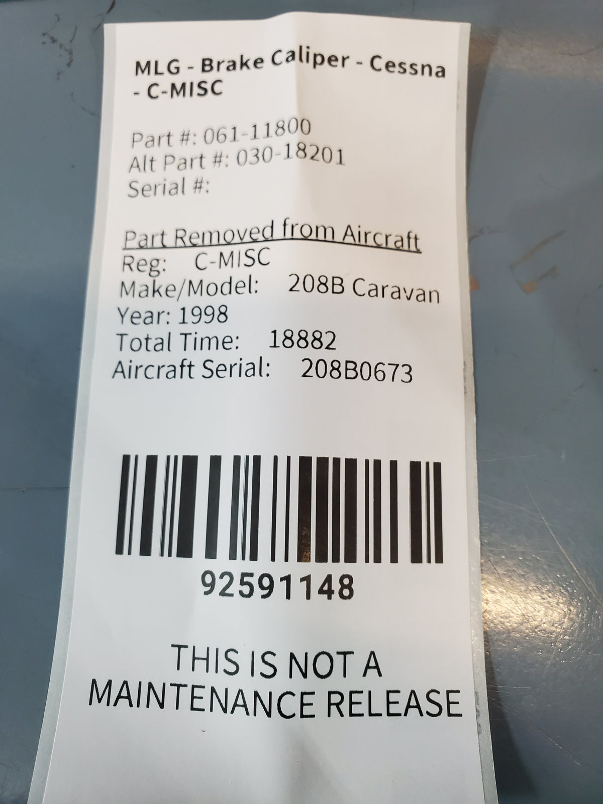 MLG - Brake Caliper - Cessna - MISC