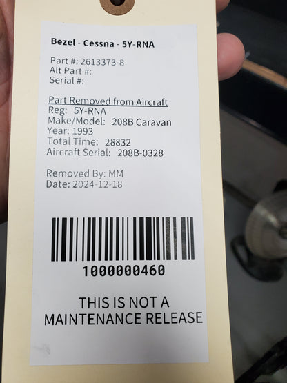 Bezel (Inertial Separator) - Cessna - 5Y-RNA