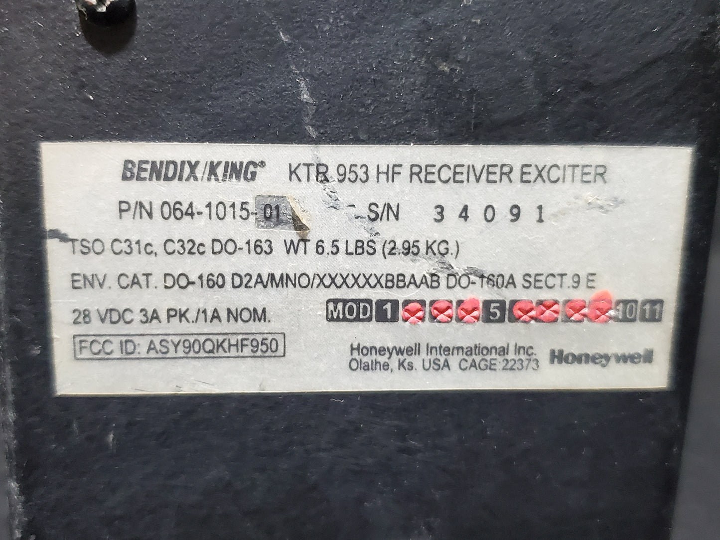 KTR 953 HF Receiver Exciter - Bendix/King - 5H-TAZ