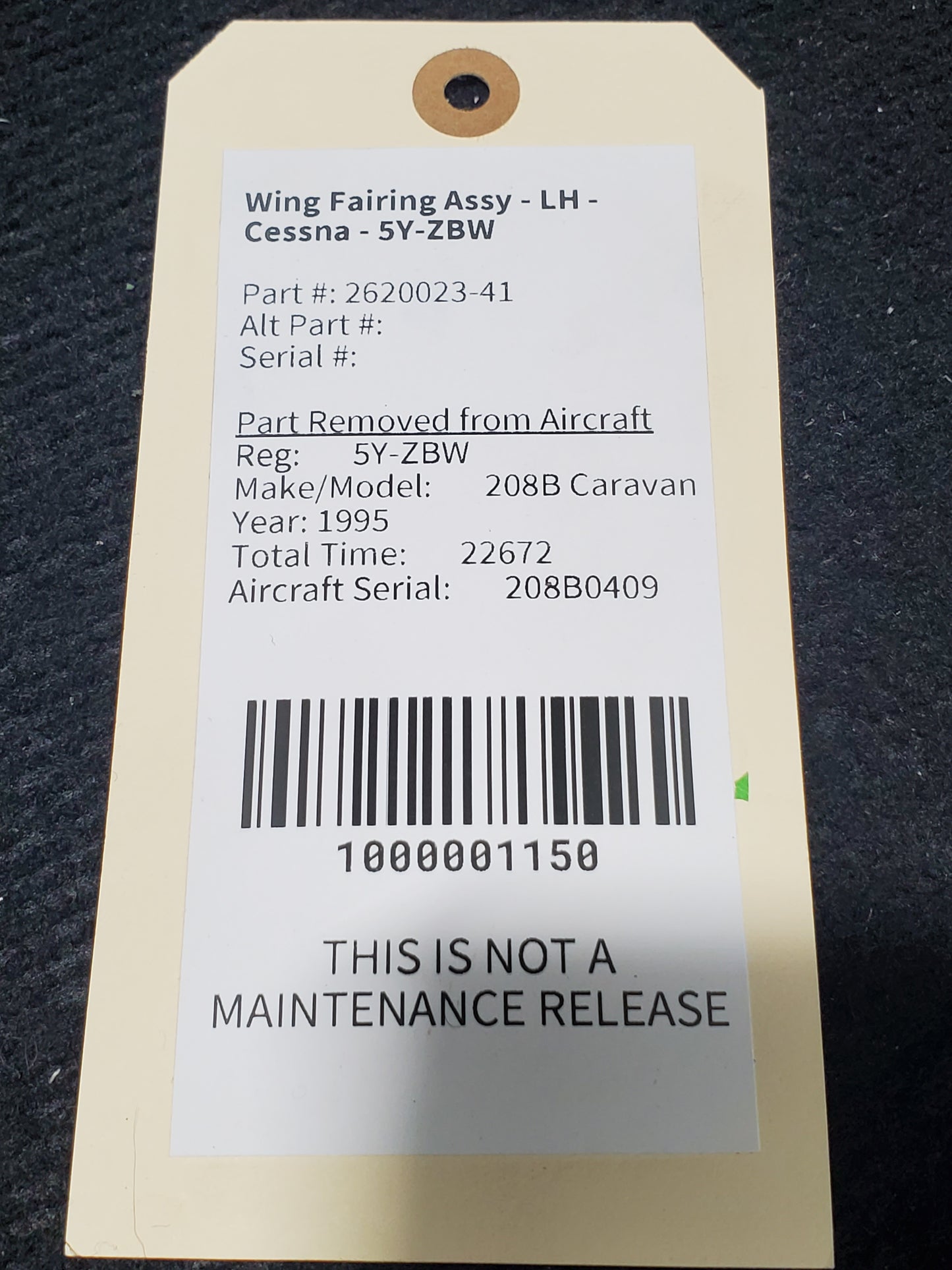 Wing Fairing Assy - LH - Cessna - 5Y-ZBW