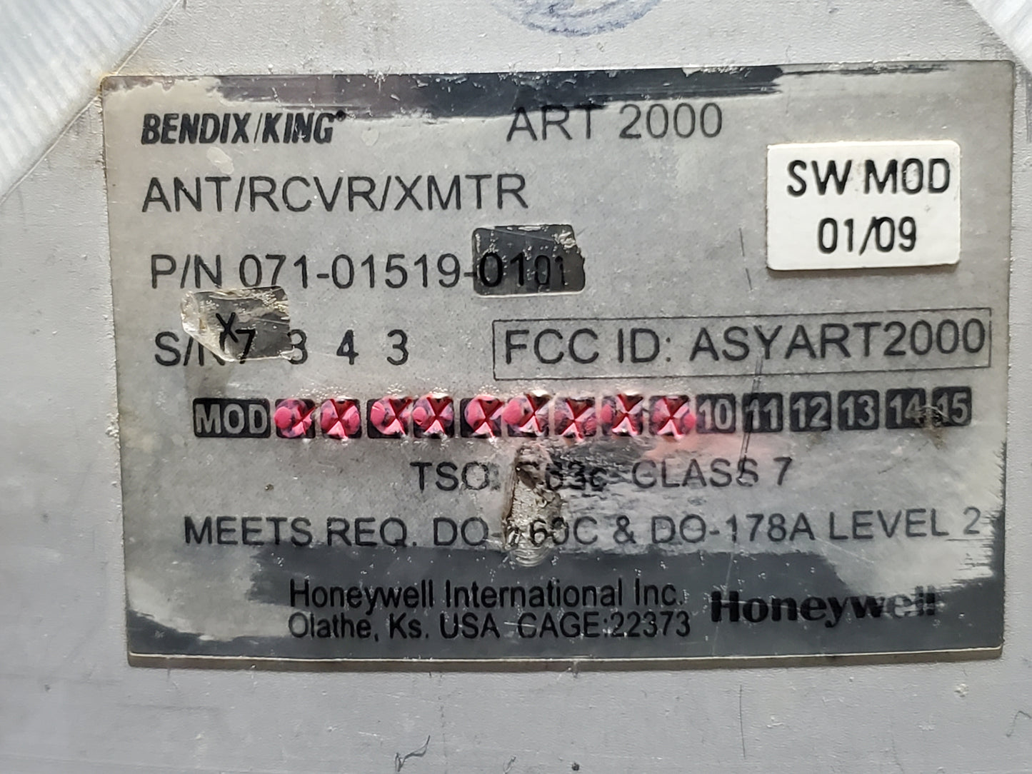 ART 2000 Weather Radar - Bendix/King - 5H-NWA