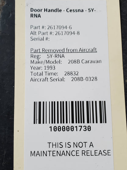 Door Handle - Cessna - 5Y-RNA