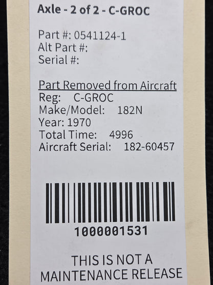 Axle - 2 of 2 - C-GROC
