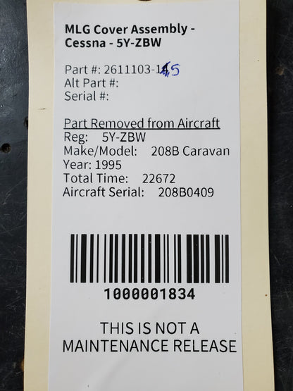 MLG Cover Assembly - Cessna - 5Y-ZBW