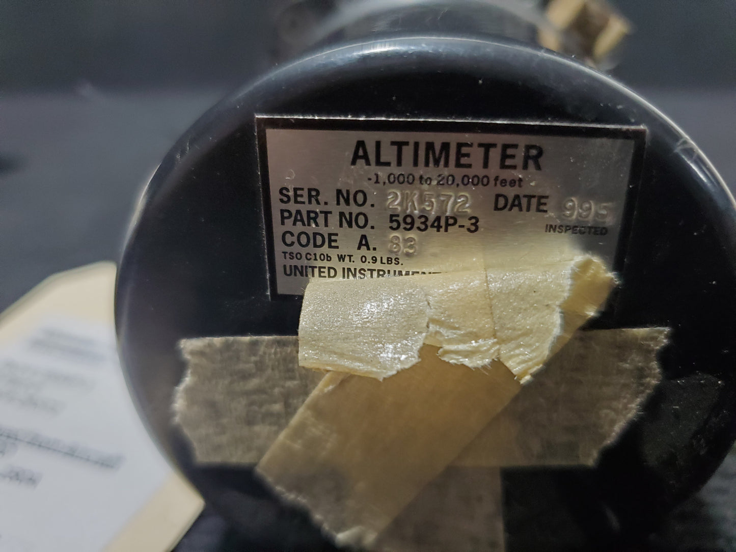 Altimeter - United Instruments - 5Y-FOO