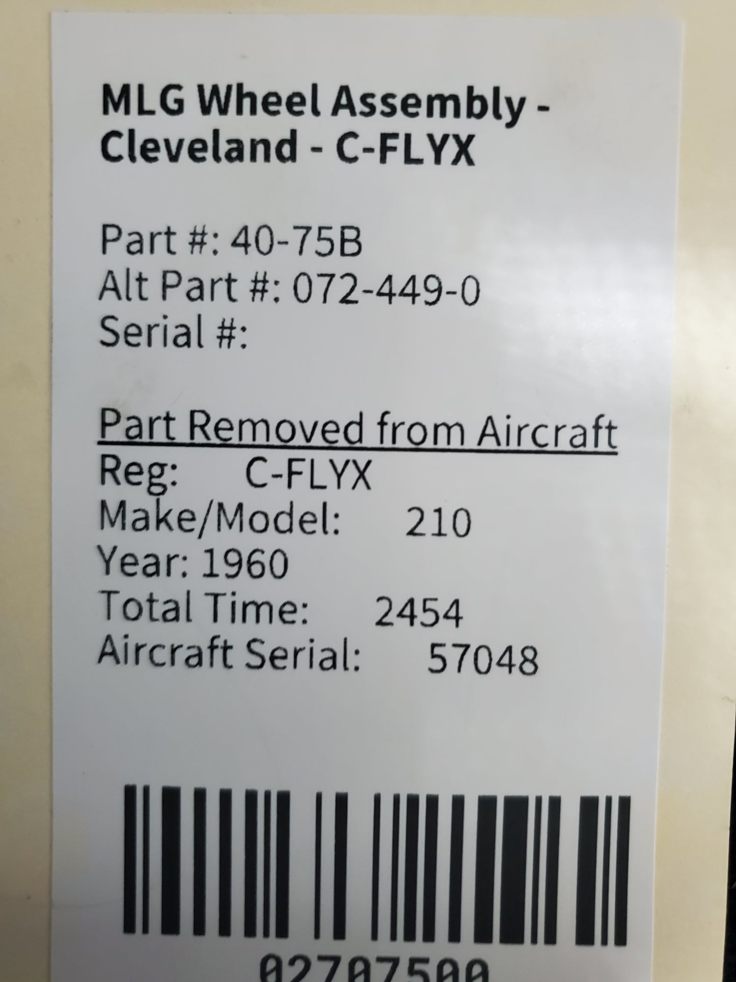 MLG Wheel Assembly - Cleveland - C-FLYX