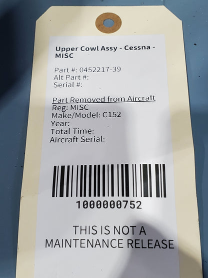 Upper Cowl Assy - Cessna - MISC