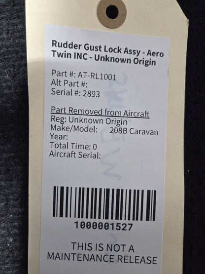 Rudder Gust Lock Assy - Aero Twin INC - Unknown Origin