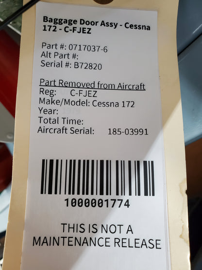 Baggage Door Assy - Cessna 172 - C-FJEZ