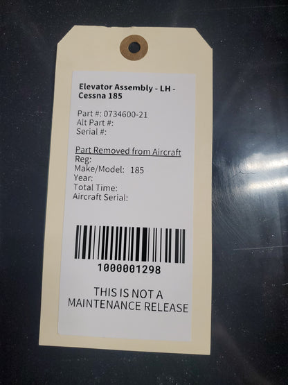 Elevator Assembly - LH - Cessna 185