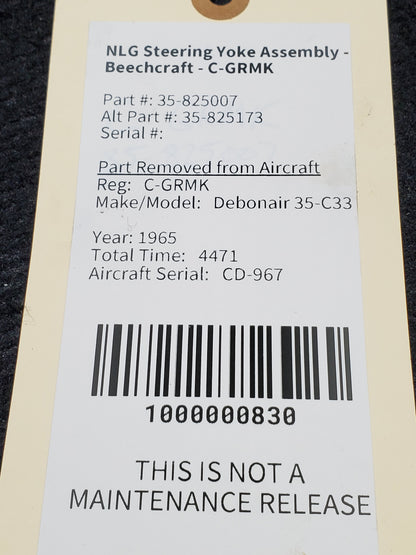 NLG Steering Yoke Assembly - Beechcraft - C-GRMK